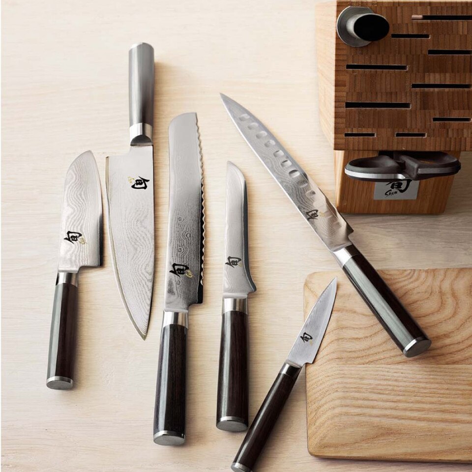 Shun Classic 9Piece Knife Block Set Williams Sonoma Australia